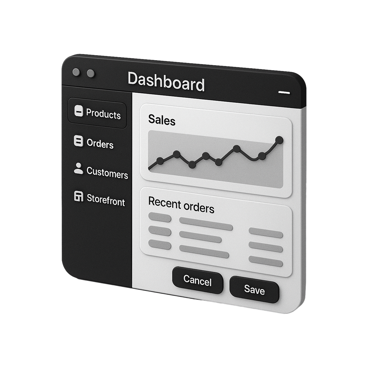 3D Admin Dashboard